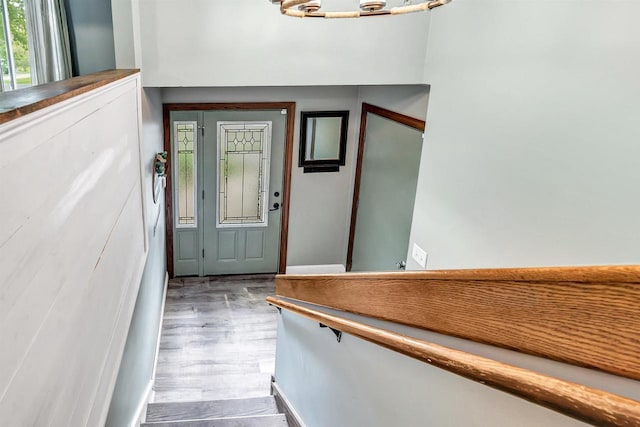 600 Honey Bear Ct, Waupaca, WI 54981 - entrance foyer with wood finished floors
