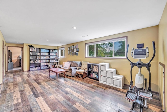 600 Honey Bear Ct, Waupaca, WI 54981 - living room with wood finished floors and recessed lighting