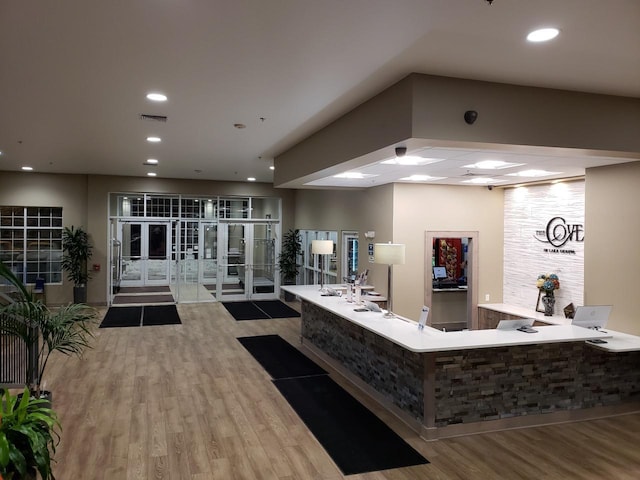 111 Center St Unit 355, Lake Geneva, WI 53147 - reception area featuring french doors and recessed lighting