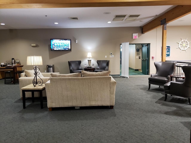 111 Center St Unit 355, Lake Geneva, WI 53147 - community lobby with recessed lighting and beam ceiling