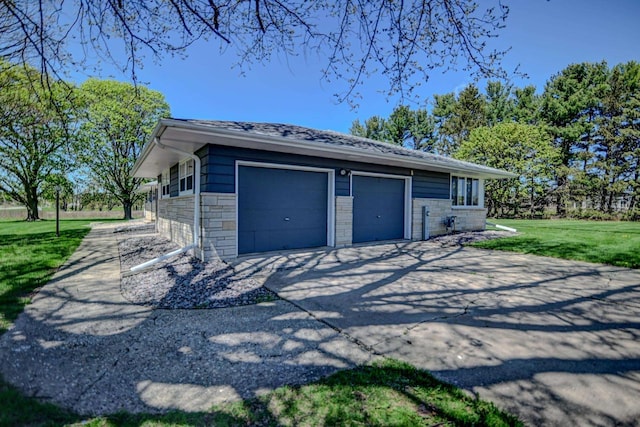 7628 W Mineral Point Rd, Verona, WI 53593 - garage with concrete driveway