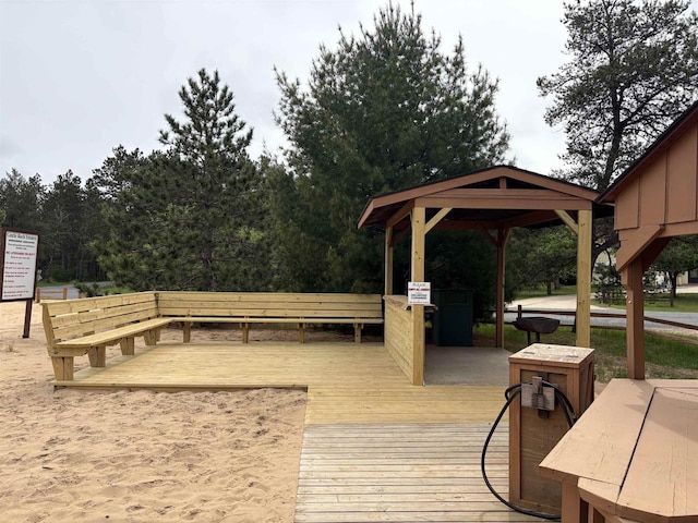 W5946 Beach Dr, New Lisbon, WI 53950 - deck featuring a gazebo