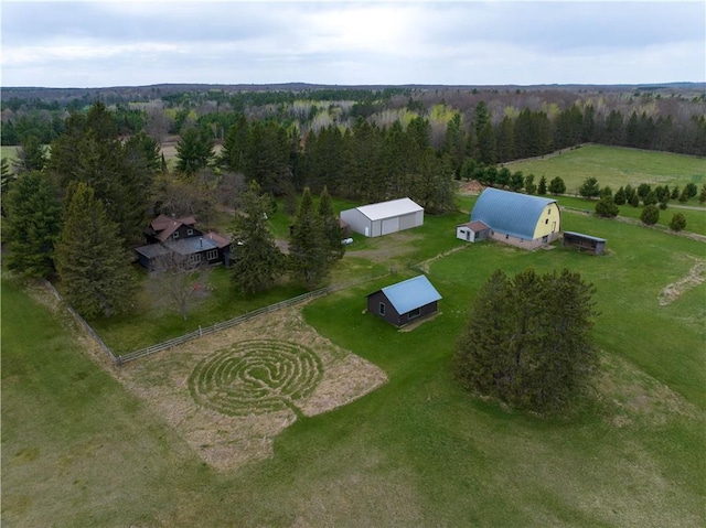 12642 Paddock Rd, Hayward, WI 54843 - view from above of property