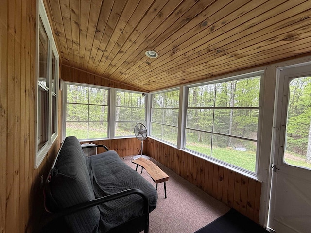 W10550 Hazelgreen Rd, Deerbrook, WI 54424 - sunroom / solarium with vaulted ceiling