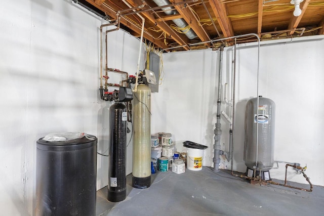 N2356 County Road D Ft, Atkinson, WI 53538 - unfinished basement featuring a water pressure tank