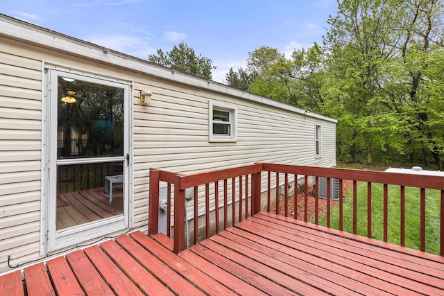 7244 Pine Tree Dr, Almond, WI 54909 - view of wooden terrace