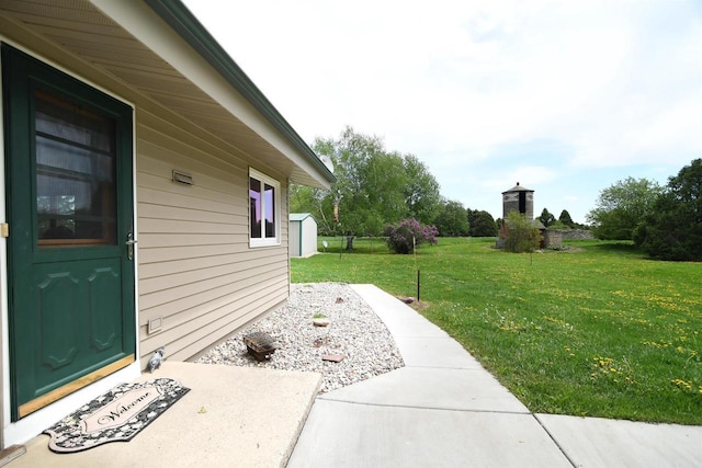 W13414 Liner Rd, Brandon, WI 53919 - view of grassy yard with a shed and an outdoor structure