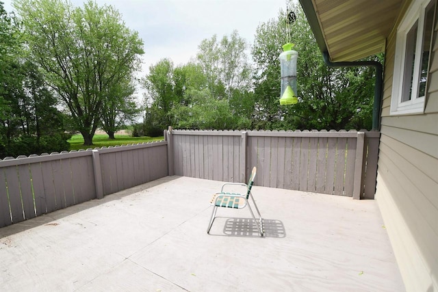 W13414 Liner Rd, Brandon, WI 53919 - view of patio / terrace featuring fence