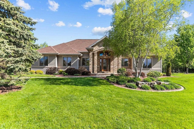 N8454 Muirfield Way, Menasha, WI 54952 - view of front of property with a front yard