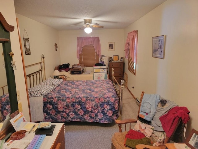 4055W Lester Ln, Loretta, WI 54896 - carpeted bedroom with a ceiling fan