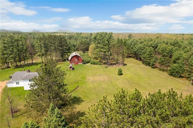 N7681 Jagielo Rd, Pittsville, WI 54466 - view from above of property featuring a forest