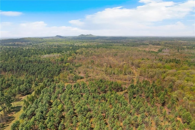 N7681 Jagielo Rd, Pittsville, WI 54466 - aerial view of a forest and a mountainous background