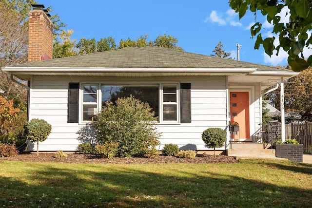 4106 Meyer Ave, Madison, WI 53711 - view of front of home featuring a chimney and roof with shingles