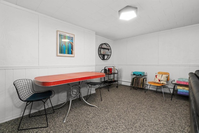 4106 Meyer Ave, Madison, WI 53711 - dining room with a decorative wall and crown molding
