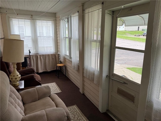 23923 Washington St, Independence, WI 54747 - sunroom / solarium featuring carpet flooring