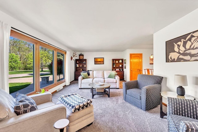 4619 Stonebridge Dr, Racine, WI 53404 - living area featuring carpet floors