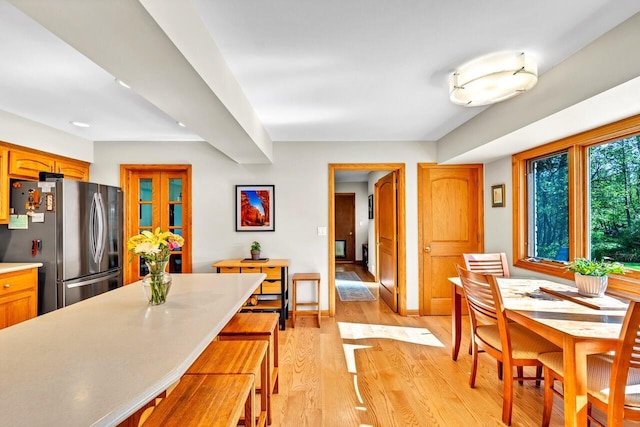 4619 Stonebridge Dr, Racine, WI 53404 - dining area with light wood-style floors