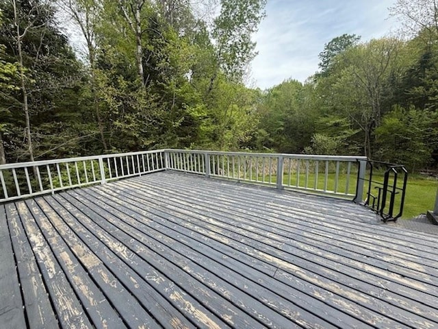 228227 County Road Y, Birnamwood, WI 54414 - view of wooden terrace