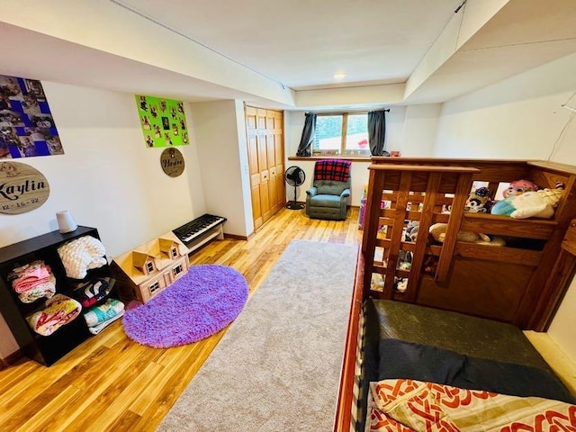 N5893 Walnut Rd, Monticello, WI 53570 - bedroom featuring light wood-style flooring