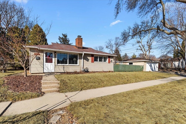 8330 W Auer Ave, Milwaukee, WI 53222 - ranch-style home with a chimney