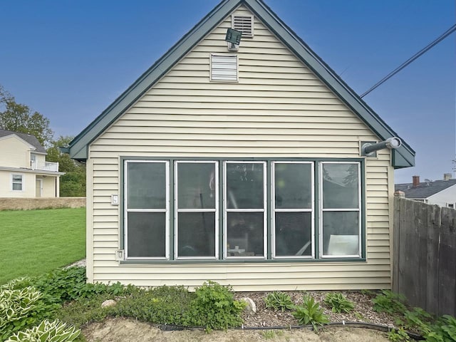 view of home's exterior