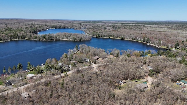 N1423 Silver Canoe Rd, Keshena, WI 54135 - view of property location with a heavily wooded area and a nearby body of water