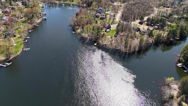 N1423 Silver Canoe Rd, Keshena, WI 54135 - aerial overview of property's location with a nearby body of water