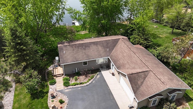 N1423 Silver Canoe Rd, Keshena, WI 54135 - view from above of property