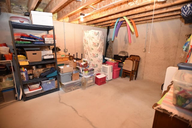 N1423 Silver Canoe Rd, Keshena, WI 54135 - view of unfinished basement