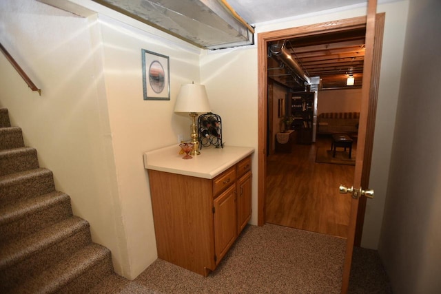 N1423 Silver Canoe Rd, Keshena, WI 54135 - hall with stairway