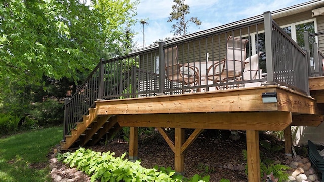 N1423 Silver Canoe Rd, Keshena, WI 54135 - exterior space featuring stairs