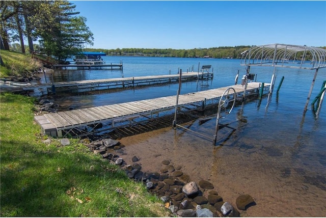 601 Idlewild St Unit 104, Balsam Lake, WI 54810 - dock area with a water view