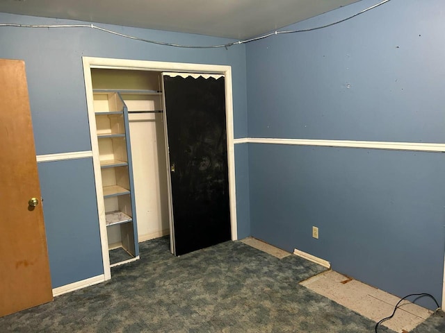 916 Fayette Ave, Rib Lake, WI 54470 - unfurnished bedroom featuring carpet floors and a closet