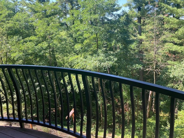 2411 River Rd Unit 2443, Wisconsin Dells, WI 53965 - balcony with a forest view