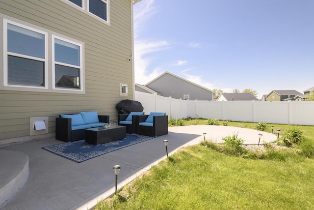 W242N5663 Simona Dr, Sussex, WI 53089 - view of patio / terrace featuring an outdoor hangout area