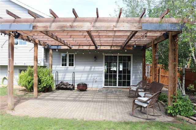 3530 Briarcrest Dr, Eau Claire, WI 54701 - view of patio with a pergola