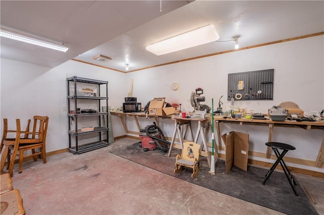 18886 53rd Ave, Chippewa Falls, WI 54729 - misc room with concrete floors and baseboards