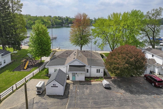 W5229 Surfwood Dr Unit 3B, Elkhorn, WI 53121 - view from above of property with a nearby body of water