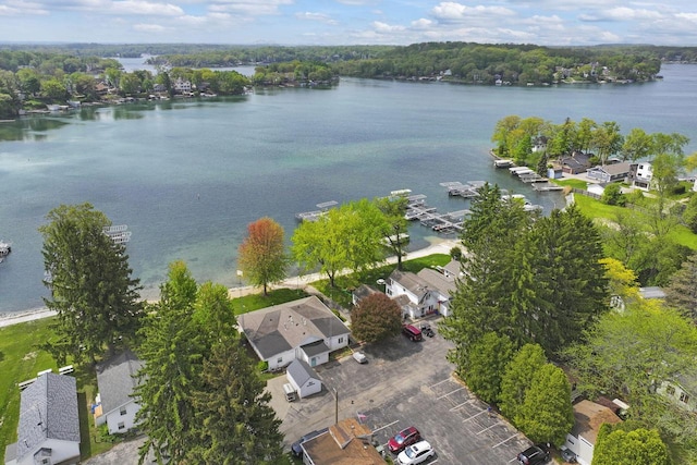 W5229 Surfwood Dr Unit 3B, Elkhorn, WI 53121 - aerial view of residential area with a large body of water