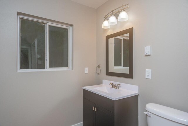 N3725 County Road Ee, Redgranite, WI 54970 - half bathroom featuring toilet and vanity