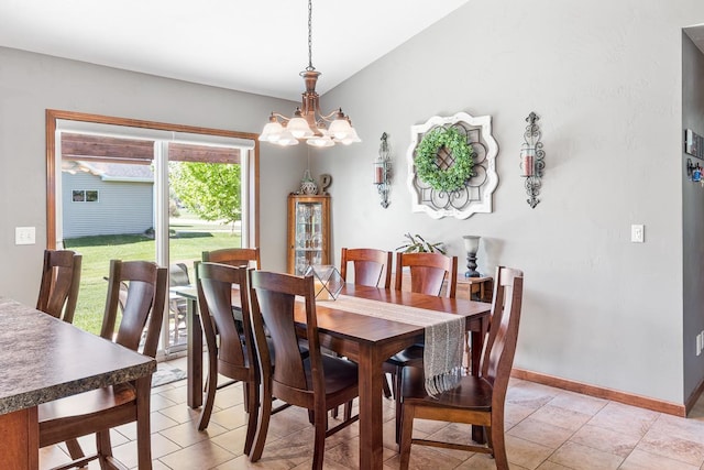 2891 Yellow Jasmine Way, Green Bay, WI 54313 - dining room with baseboards and a chandelier