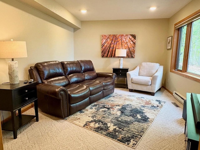7002 Wildwood Ln, Rhinelander, WI 54501 - living area with light colored carpet and baseboards
