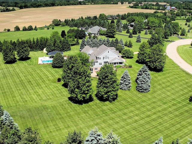 5021 Sherwood Ct, Burlington, WI 53105 - drone / aerial view of a tree filled landscape