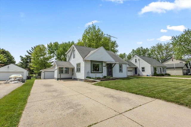 1941 Beulah Ave, East Troy, WI 53120 - bungalow-style home featuring a front lawn, a garage, and roof with shingles