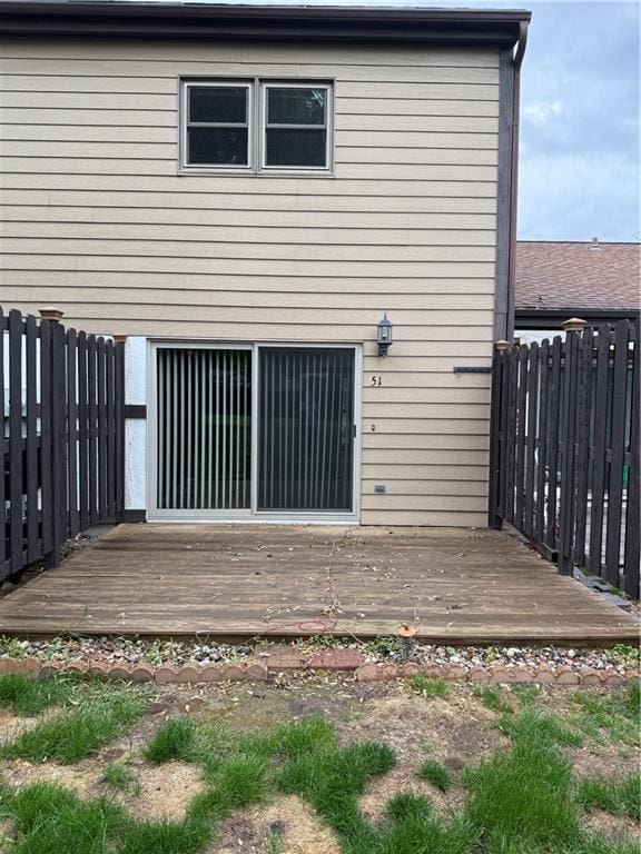 51 Stump Lake Rd, Chippewa Falls, WI 54729 - back of property with a deck