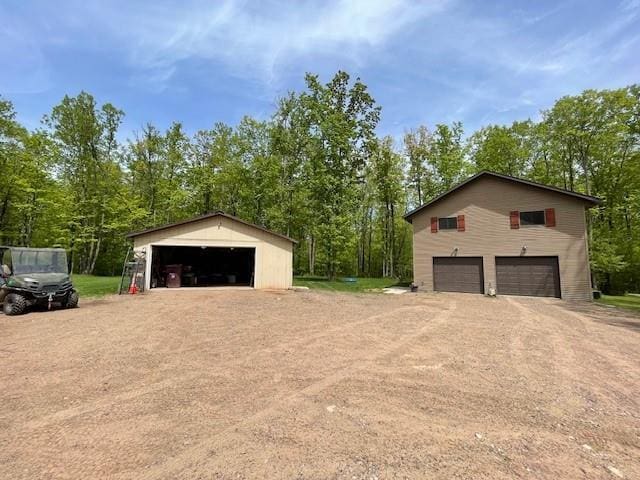 4546 Gold Leaf Ln, Ojibwa, WI 54862 - view of detached garage