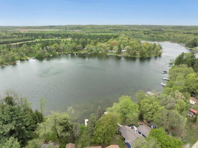 W6576 20th Dr, Wautoma, WI 54982 - view of property location featuring a large body of water and a forest