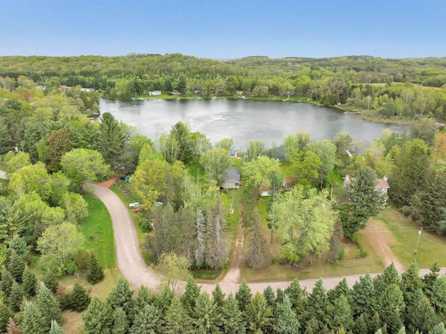 W6576 20th Dr, Wautoma, WI 54982 - aerial overview of property's location with a nearby body of water and a forest