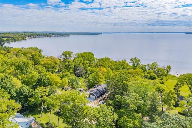103 Lake Ct, Edgerton, WI 53534 - aerial view of a large body of water and a forest