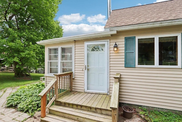 E14485 Baltic Ave, Merrimac, WI 53561 - entrance to property featuring roof with shingles